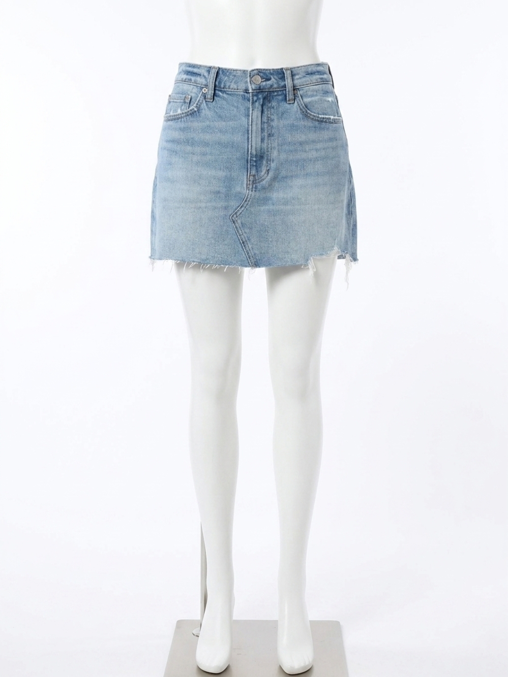 NEW DAZE malibu denim mini skirt in obviously vintage wash